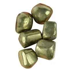 Natural AAA Grade Tumble Pebbles Stones for Reiki Healing Home Decoration and Vastu Correction Love Relationship and Financial Abundance, Wealth, Will Power and Prosperity Pyrite